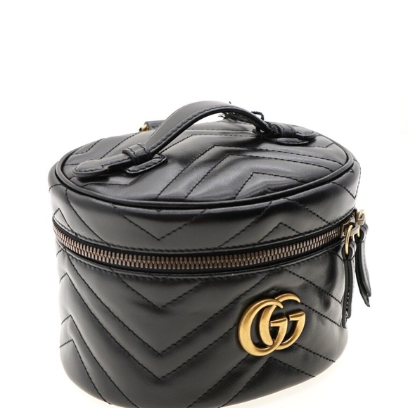 Gucci Marmont Mini Backpack Matelasse Round Black Leather New main image 6